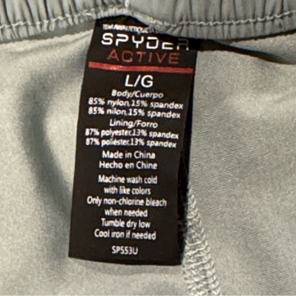 Spyder Active Women's 4 Way Stretch Shorts True Sage Large - Picture 8 of 9